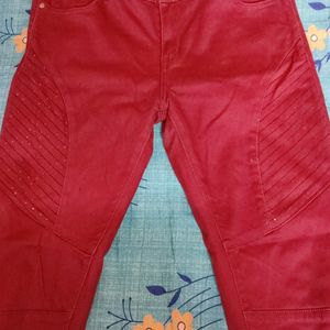 Maroon Jeans