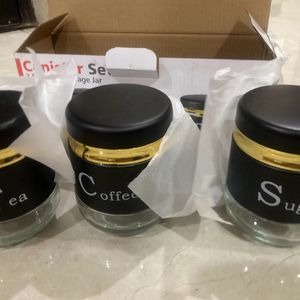 3pc Glass Storage Jars