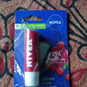 Brand New Nivea Cherry Shine Caring Lip Balm With