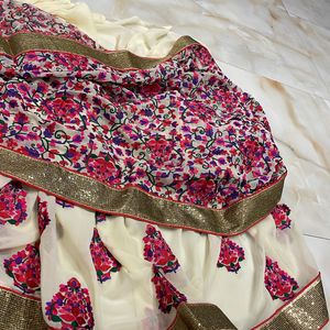 Thread Work Saree