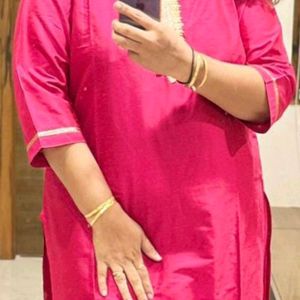 Pink Kurta Set XXL No Dupatta