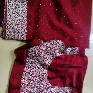 New Saree With Blouse Piece