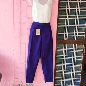 Blue Colour Trouser New 30 Waist