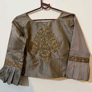 Silk blend blouse