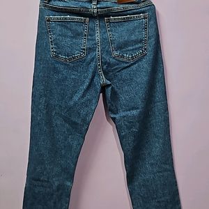 Blue Straight High Rise Stretchable Jeans