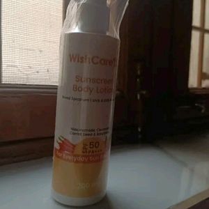 WishCare SPF50 Sunscreen Body Lotion