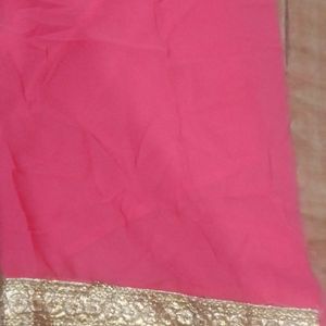 Baby Pink Colour New Saree