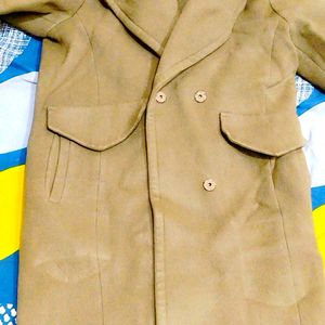 Knee Length Collar Coat For Women