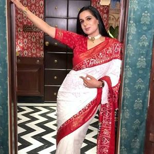 Premium Patola With Lucknowi Chikankari Saree