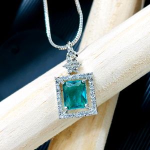 Beautiful Emerald AD stone  Pendent Pack Of 1 Pcs