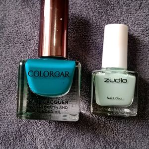 COLORBAR + ZUDIO Nail paint Combo(Pack Of 2)