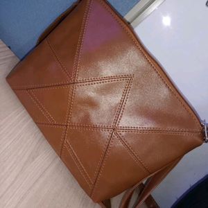 Brownish Leather Sling Bag 🛍️🆕💰