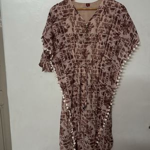 Kaftan Style Midi Purple Colour