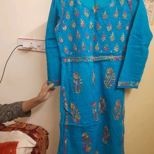 Lucknowi Chickenkari Kurta