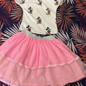 Kids Skirt& Top Set