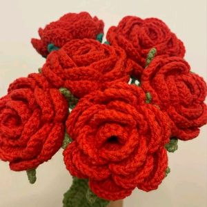 Crochet Rose Flowers 🌹