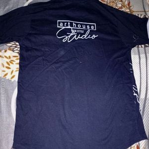 Men/ Boys Navy Blue Half Sleeve T Shirt