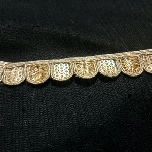 9 Meter Golden Embroidery Lace Border