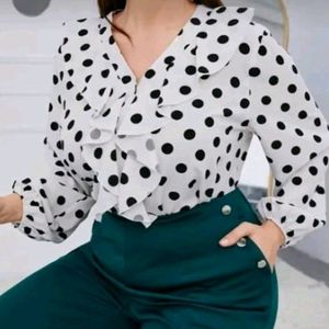 Polka Dots Stylish Top For Women