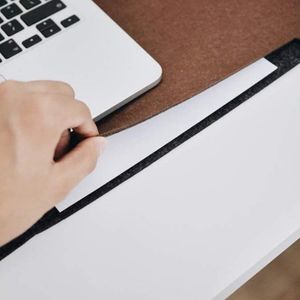 Laptop Keyboard Mouse Felt Pad with Paper and Pen