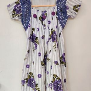 Vintage Lavender Floral Top