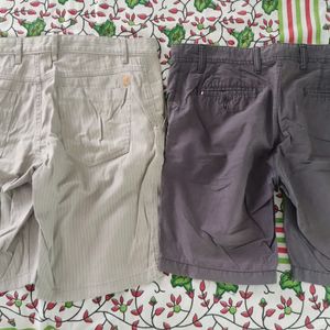 2 Knee Length Shorts For Men