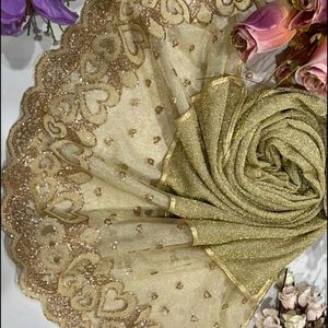 Golden Bridal Shimmer Stole💫