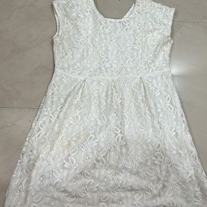 Classic White Lace Dress