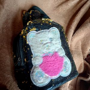 Shimmery Teddy Bagpack