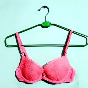 Padded Pink Rose Bra