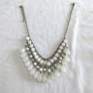 White Beaded Necklace (Women's)