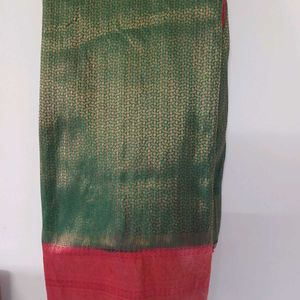 Festive Dark Green Saree