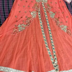 Indo Western Lhnga Choli & Dupatta