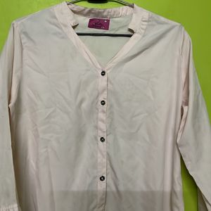 Peach Pink Shirt Stylish New For Women