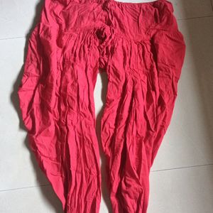 Red Colour Patiala Pant