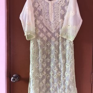 New Unused Georgette Chikankari Kurti