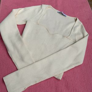 Zara Deep Neck Top