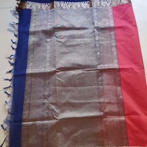 Silk cotton sarees with elephant boarder