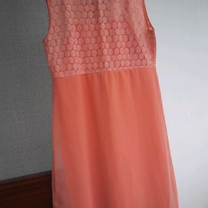 And Peach Colour Dress