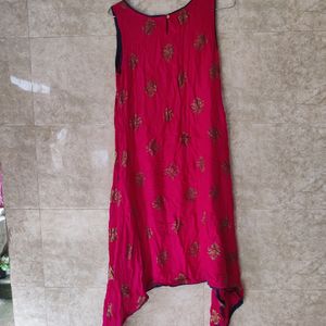 Magenta/Fusha Highlow Kurta