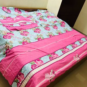 Full Size Bed Sheet With Pillow Cover