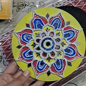 Handmade Wooden Lippan Art