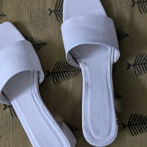 Block Heels White