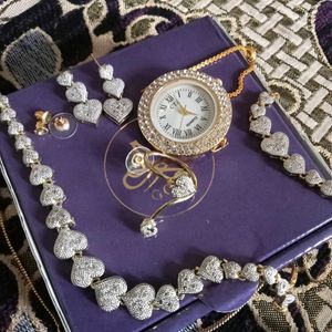 American Diamond Jewellery Set