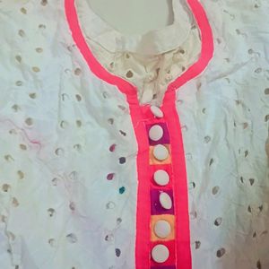 Beautiful Chicken A Fabric Kurti