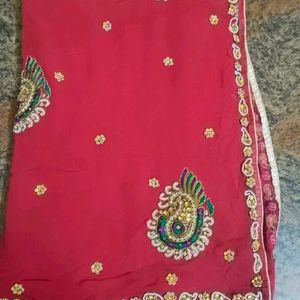 Diwali Offer 500 Only Heavy Red Saree