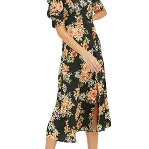 Beautiful Black Floral Maxi Dress