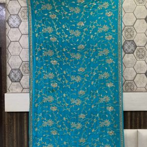 Blue Wedding Saree