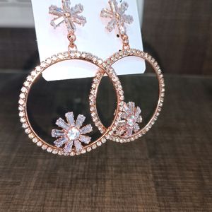 Rose Gold Elegant Hoop Earring