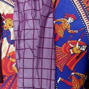 Unstich Kurti With Stitch Palazzo(no Duppata)